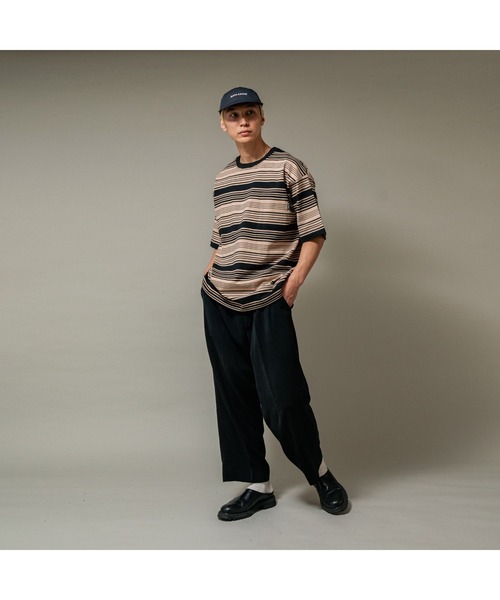 APPLEBUM(アップルバム)の「"Rhythm Border” Pocket T-shirt(Tシャツ/カットソー・メンズ・ホワイト/ベージュ・X-LARGE/LARGE/MEDIUM)」の4枚目の写真