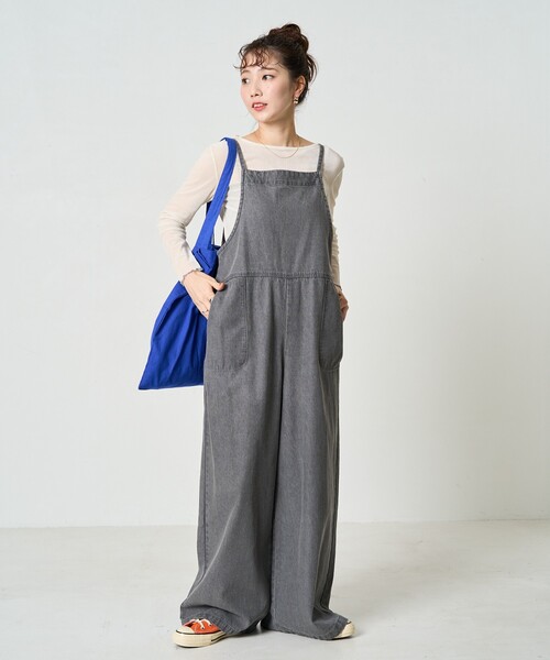 セール】限定展開 紐 デニム サロペット（サロペット