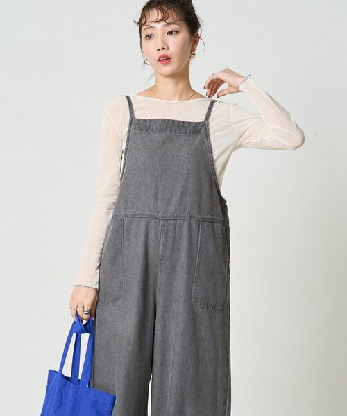 FREAK'S STORE(フリークスストア)の「限定展開 紐 デニム サロペット(サロペット/オーバーオール・レディース・グレー/ブルー/ブラック/サックスブルー/ネイビー・SMALL/MEDIUM)」の11枚目の写真