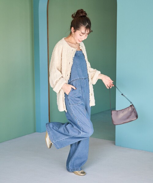 セール】限定展開 紐 デニム サロペット（サロペット