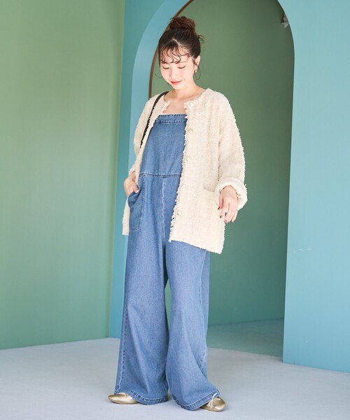 セール】限定展開 紐 デニム サロペット（サロペット