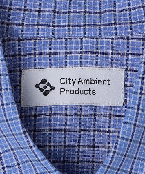 City Ambient Products（シティアンビエントプロダクツ）の「City Ambient Products: レギュラーカラー ブロード オーバー シャツ (長袖)（シャツ/ブラウス・メンズ・ベージュ/スカイブルー/ブルー/グレー/サックスブルー/ブラック・MEDIUM/SMALL/LARGE）」の8枚目の写真