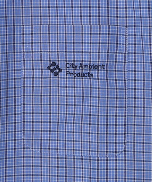 City Ambient Products（シティアンビエントプロダクツ）の「City Ambient Products: レギュラーカラー ブロード オーバー シャツ (長袖)（シャツ/ブラウス・メンズ・ベージュ/スカイブルー/ブルー/グレー/サックスブルー/ブラック・MEDIUM/SMALL/LARGE）」の9枚目の写真
