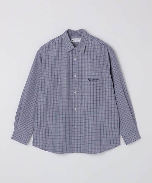 City Ambient Products（シティアンビエントプロダクツ）の「City Ambient Products: レギュラーカラー ブロード オーバー シャツ (長袖)（シャツ/ブラウス・メンズ・ベージュ/スカイブルー/ブルー/グレー/サックスブルー/ブラック・MEDIUM/SMALL/LARGE）」の11枚目の写真