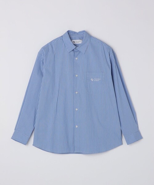 City Ambient Products（シティアンビエントプロダクツ）の「City Ambient Products: レギュラーカラー ブロード オーバー シャツ (長袖)（シャツ/ブラウス・メンズ・ベージュ/スカイブルー/ブルー/グレー/サックスブルー/ブラック・MEDIUM/SMALL/LARGE）」の15枚目の写真