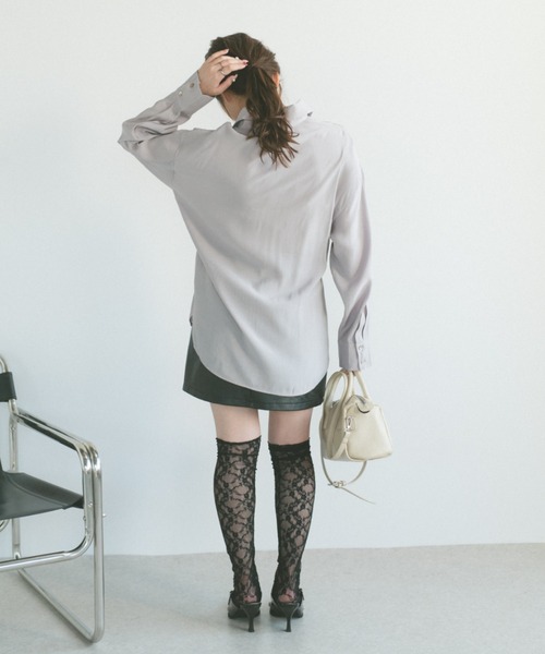 ECREL(エクレール)の「ベーシックリボンシャツ(シャツ/ブラウス・レディース・ホワイト/ピンク・FREE)」の22枚目の写真