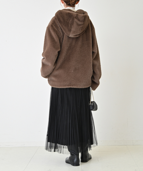 SLOBE IENA（スローブイエナ）の「フーディECOファー（その他アウター