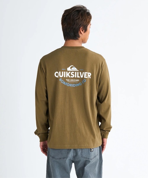 Quiksilver(クイックシルバー)の「TYPED OUT LT /クイックシルバーバックプリント長袖ロンT(Tシャツ/カットソー・メンズ・ブラック/グリーン/ホワイト/ミント・LARGE/MEDIUM/SMALL/X-LARGE)」の3枚目の写真