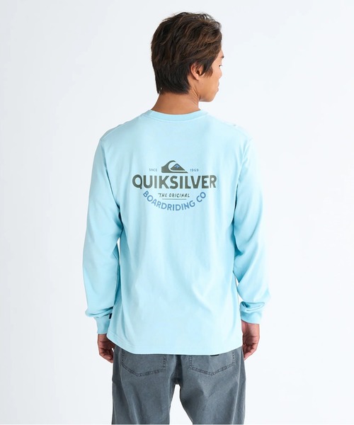 Quiksilver(クイックシルバー)の「TYPED OUT LT /クイックシルバーバックプリント長袖ロンT(Tシャツ/カットソー・メンズ・ブラック/グリーン/ホワイト/ミント・LARGE/MEDIUM/SMALL/X-LARGE)」の4枚目の写真