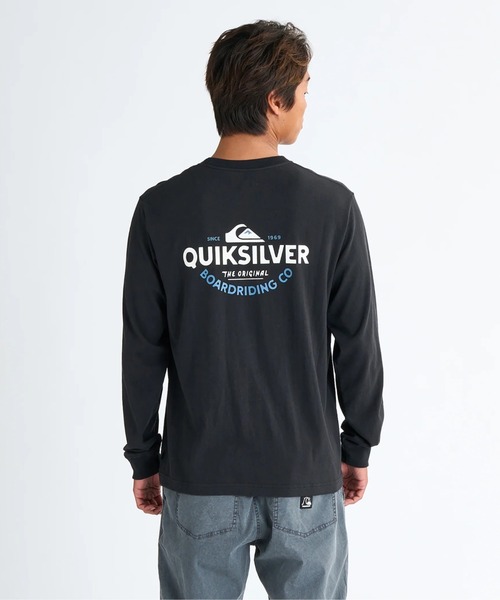 Quiksilver(クイックシルバー)の「TYPED OUT LT /クイックシルバーバックプリント長袖ロンT(Tシャツ/カットソー・メンズ・ブラック/グリーン/ホワイト/ミント・LARGE/MEDIUM/SMALL/X-LARGE)」の2枚目の写真