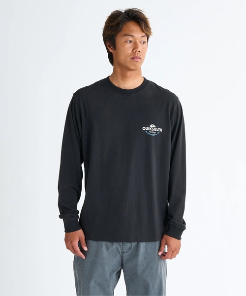 Quiksilver(クイックシルバー)の「TYPED OUT LT /クイックシルバーバックプリント長袖ロンT(Tシャツ/カットソー・メンズ・ブラック/グリーン/ホワイト/ミント・LARGE/MEDIUM/SMALL/X-LARGE)」の6枚目の写真