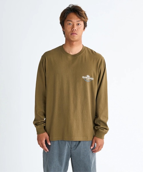 Quiksilver(クイックシルバー)の「TYPED OUT LT /クイックシルバーバックプリント長袖ロンT(Tシャツ/カットソー・メンズ・ブラック/グリーン/ホワイト/ミント・LARGE/MEDIUM/SMALL/X-LARGE)」の7枚目の写真