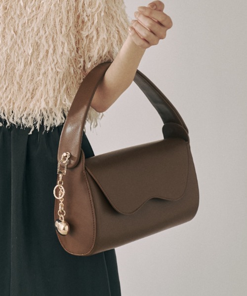 nunela ブラウン フラップハンドバッグ nunela ハンドバッグ flap hand bag「No.6」 : ZOZOTOWN Yahoo