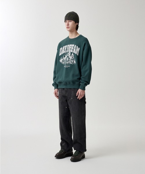 トレーナー スウェット 「mahagrid/マハグリッド」 DAYDREAM SWEATSHIRT/デイ ドリーム スウェットシャツ レディース メン mahagrid/マハグリッド』 DAYDREAM SWEATSHIRT/デイ ドリーム