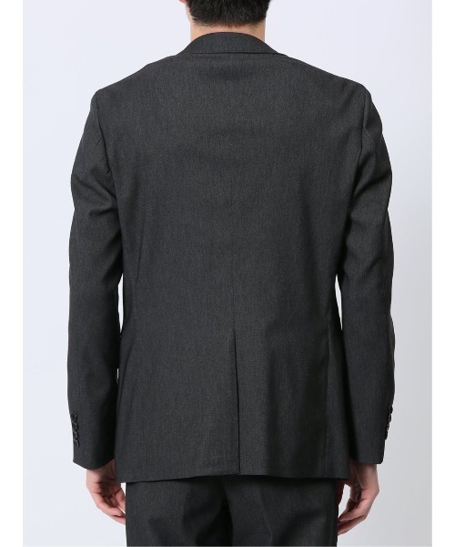 TAKA-Q（タカキュー）の「【ストレッチ ウォッシャブル イージーケア】タカキュー 2ボタンジャケット デニム風黒(セットアップ可能)（スーツジャケット・メンズ・ブラック・MEDIUM/LARGE/X-LARGE/3L/S）」の8枚目の写真