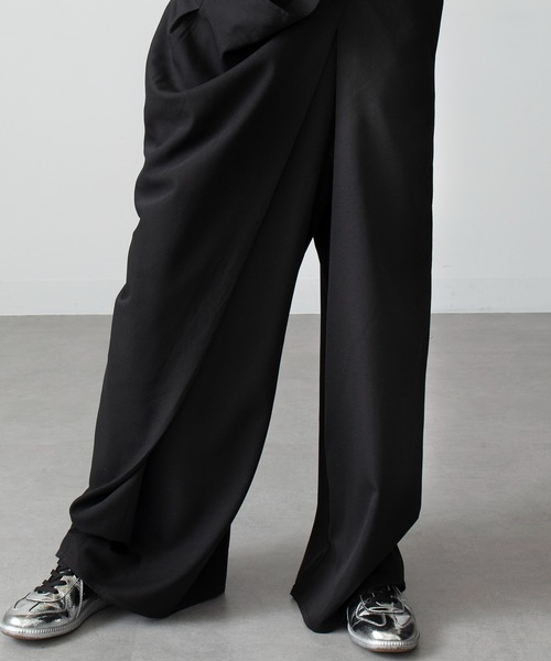【MAGASIN DE MODE Onjna】One shoulder wrap overalls / ワンショルダーラップオールインワン trc