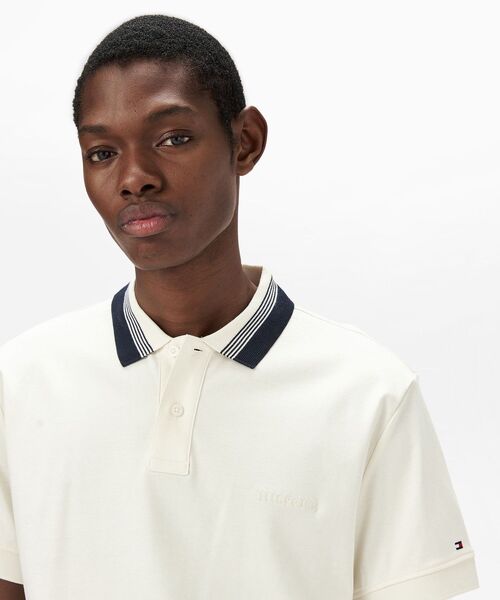 TOMMY HILFIGER(トミーヒルフィガー)の「インターロックカラーポロシャツ(ポロシャツ・メンズ・ブルー/ネイビー/ホワイト・LARGE/MEDIUM/SMALL/X-LARGE)」の8枚目の写真
