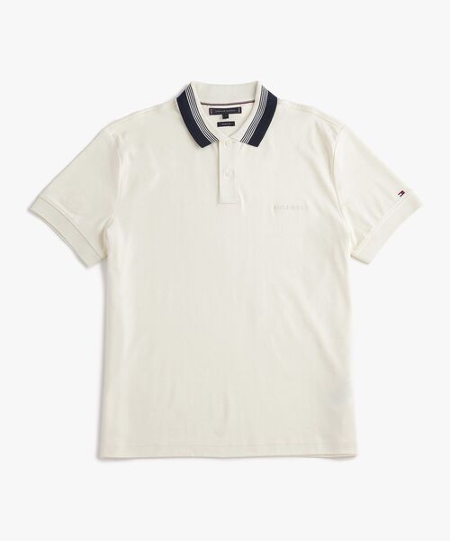 TOMMY HILFIGER(トミーヒルフィガー)の「インターロックカラーポロシャツ(ポロシャツ・メンズ・ブルー/ネイビー/ホワイト・LARGE/MEDIUM/SMALL/X-LARGE)」の11枚目の写真