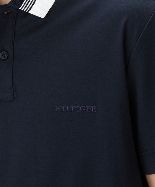 TOMMY HILFIGER(トミーヒルフィガー)の「インターロックカラーポロシャツ(ポロシャツ・メンズ・ブルー/ネイビー/ホワイト・LARGE/MEDIUM/SMALL/X-LARGE)」の6枚目の写真