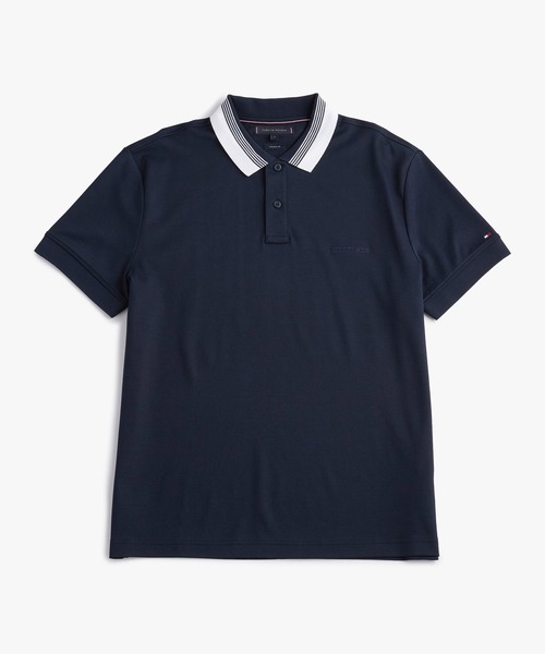 TOMMY HILFIGER(トミーヒルフィガー)の「インターロックカラーポロシャツ(ポロシャツ・メンズ・ブルー/ネイビー/ホワイト・LARGE/MEDIUM/SMALL/X-LARGE)」の7枚目の写真