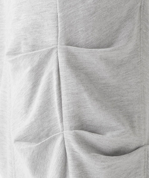 FOREVER 21（フォーエバー トゥエンティーワン）の「【2025SS】裏毛デザインタックロングスカート（スカート・レディース・ブラック/グレー・SMALL/MEDIUM）」の11枚目の写真