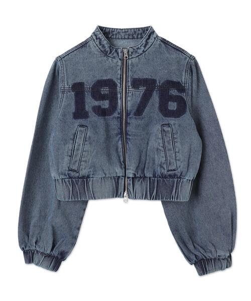 WEGO（ウィゴー）の「WEGO/デニムショートバイカーブルゾン（デニムジャケット・レディース・ブラック系その他/スカイブルー・FREE）」の19枚目の写真