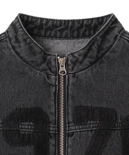 WEGO（ウィゴー）の「WEGO/デニムショートバイカーブルゾン（デニムジャケット・レディース・ブラック系その他/スカイブルー・FREE）」の16枚目の写真