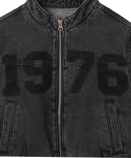 WEGO（ウィゴー）の「WEGO/デニムショートバイカーブルゾン（デニムジャケット・レディース・ブラック系その他/スカイブルー・FREE）」の14枚目の写真