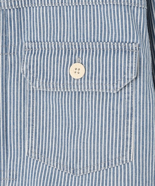J.PRESS YORK STREET(ジェイプレスヨークストリート)の「【UNISEX】UNIVERSAL OVERALL × YORK STREET デニムジャケット(デニムジャケット・メンズ・ブルー系1/ダルブルー系/アイボリー系/ネイビー系・SMALL/MEDIUM/LARGE)」の12枚目の写真