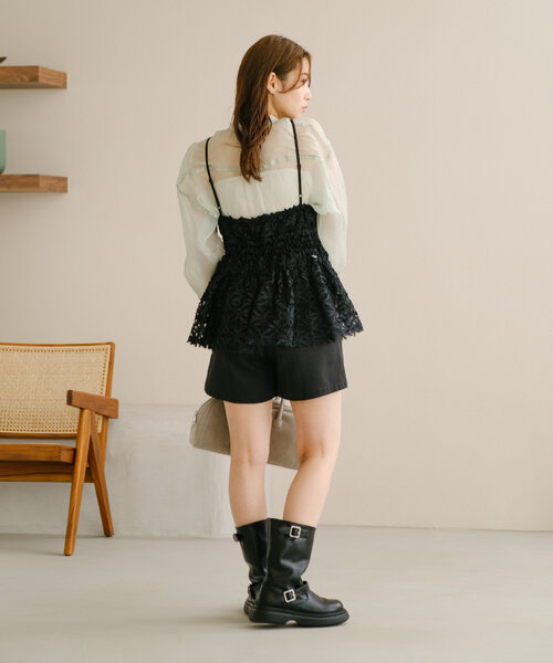 Kastane（カスタネ）の「フラワーペプラムキャミ（キャミソール）」 - WEAR