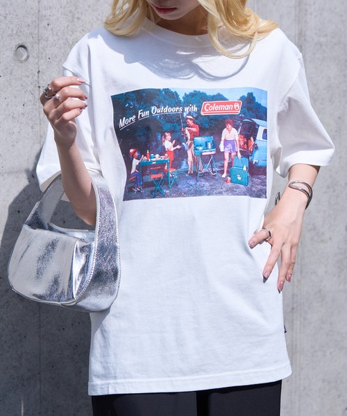 COLEMAN（コールマン）の「【Coleman】限定商品 Retro outdoor print tee　レトロフォトTシャツ　コールマンビンテージ（Tシャツ/カットソー・レディース・ピンク/ネイビー/ブラック/ホワイト/グリーン・XL/L/M/S/XS）」の22枚目の写真