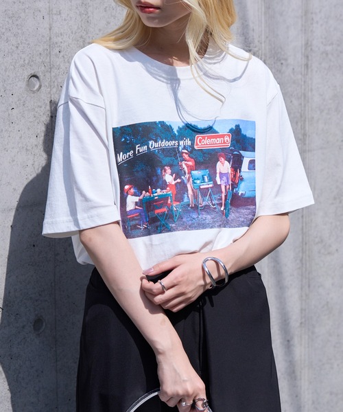 COLEMAN（コールマン）の「【Coleman】限定商品 Retro outdoor print tee　レトロフォトTシャツ　コールマンビンテージ（Tシャツ/カットソー・レディース・ピンク/ネイビー/ブラック/ホワイト/グリーン・XL/L/M/S/XS）」の19枚目の写真