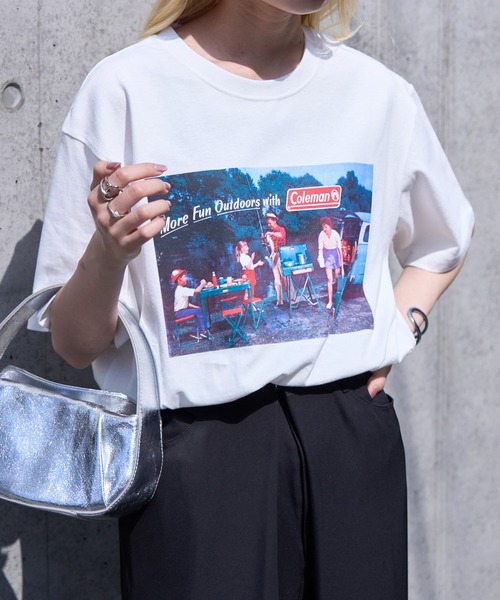 COLEMAN（コールマン）の「【Coleman】限定商品 Retro outdoor print tee　レトロフォトTシャツ　コールマンビンテージ（Tシャツ/カットソー・レディース・ピンク/ネイビー/ブラック/ホワイト/グリーン・XL/L/M/S/XS）」の18枚目の写真