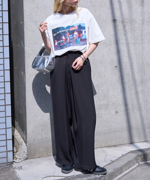 COLEMAN（コールマン）の「【Coleman】限定商品 Retro outdoor print tee　レトロフォトTシャツ　コールマンビンテージ（Tシャツ/カットソー・レディース・ピンク/ネイビー/ブラック/ホワイト/グリーン・XL/L/M/S/XS）」の14枚目の写真