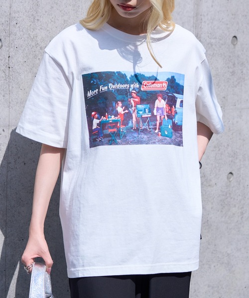 COLEMAN（コールマン）の「【Coleman】限定商品 Retro outdoor print tee　レトロフォトTシャツ　コールマンビンテージ（Tシャツ/カットソー・レディース・ピンク/ネイビー/ブラック/ホワイト/グリーン・XL/L/M/S/XS）」の20枚目の写真