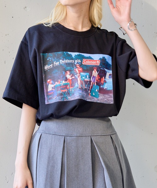 COLEMAN（コールマン）の「【Coleman】限定商品 Retro outdoor print tee　レトロフォトTシャツ　コールマンビンテージ（Tシャツ/カットソー・レディース・ピンク/ネイビー/ブラック/ホワイト/グリーン・XL/L/M/S/XS）」の13枚目の写真