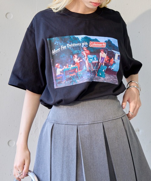 COLEMAN（コールマン）の「【Coleman】限定商品 Retro outdoor print tee　レトロフォトTシャツ　コールマンビンテージ（Tシャツ/カットソー・レディース・ピンク/ネイビー/ブラック/ホワイト/グリーン・XL/L/M/S/XS）」の12枚目の写真
