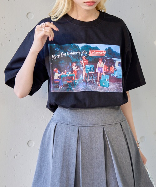 COLEMAN（コールマン）の「【Coleman】限定商品 Retro outdoor print tee　レトロフォトTシャツ　コールマンビンテージ（Tシャツ/カットソー・レディース・ピンク/ネイビー/ブラック/ホワイト/グリーン・XL/L/M/S/XS）」の11枚目の写真