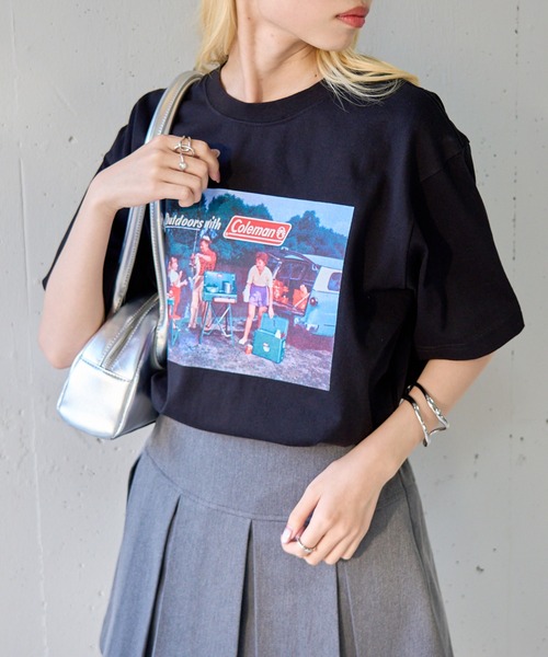 COLEMAN（コールマン）の「【Coleman】限定商品 Retro outdoor print tee　レトロフォトTシャツ　コールマンビンテージ（Tシャツ/カットソー・レディース・ピンク/ネイビー/ブラック/ホワイト/グリーン・XL/L/M/S/XS）」の10枚目の写真