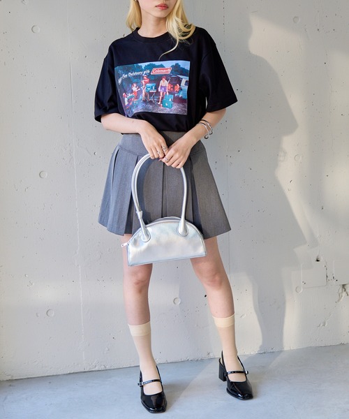 COLEMAN（コールマン）の「【Coleman】限定商品 Retro outdoor print tee　レトロフォトTシャツ　コールマンビンテージ（Tシャツ/カットソー・レディース・ピンク/ネイビー/ブラック/ホワイト/グリーン・XL/L/M/S/XS）」の9枚目の写真