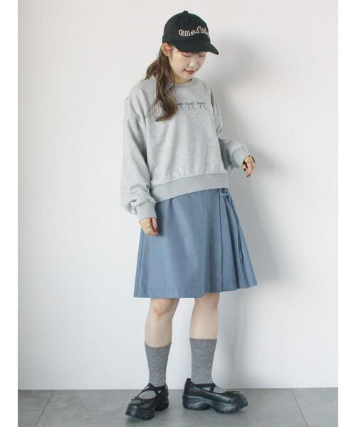 ehka sopo（エヘカソポ）の「◎リボンスウェット（Tシャツ/カットソー・レディース・グレー/ミント/ネイビー/ラベンダー・F）」の11枚目の写真