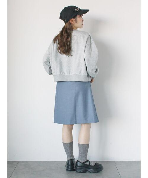 ehka sopo（エヘカソポ）の「◎リボンスウェット（Tシャツ/カットソー・レディース・グレー/ミント/ネイビー/ラベンダー・F）」の12枚目の写真