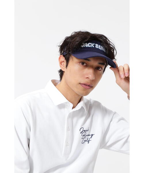Jack Bunny!!(ジャックバニー)の「【Jack Bunny!!】裏毛ロゴ刺繍バイザー (UNISEX)(サンバイザー・レディース・ホワイト/ネイビー/グレー・FREE)」の3枚目の写真