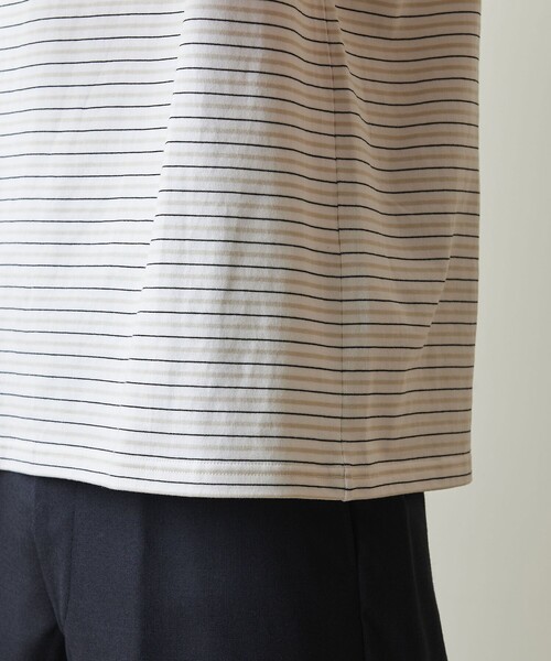 Steven Alan（スティーブンアラン）の「＜Steven Alan＞ 21MVS ボーダー ショートスリーブ Tシャツ BOLD（Tシャツ/カットソー・メンズ・ロイヤルブルー/ホワイト/ブラック・S/M/L/XL）」の19枚目の写真