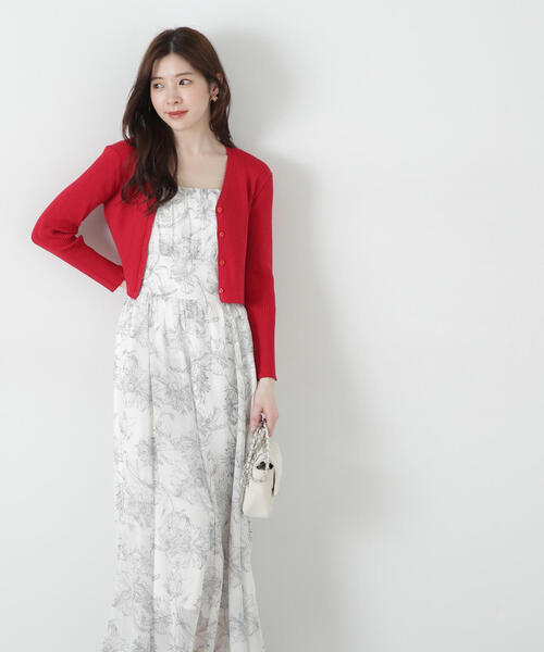 PROPORTION BODY DRESSING(プロポーションボディドレッシング)の「フラワープリントワンピース+カーディガン SET / 1215140313(ワンピース・レディース・レッド/ブラック・SMALL/MEDIUM)」の17枚目の写真