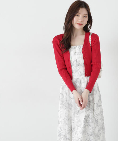 PROPORTION BODY DRESSING(プロポーションボディドレッシング)の「フラワープリントワンピース+カーディガン SET / 1215140313(ワンピース・レディース・レッド/ブラック・SMALL/MEDIUM)」の19枚目の写真