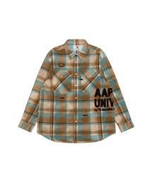 AAPE CHECK LONG SLEEVE SHIRT