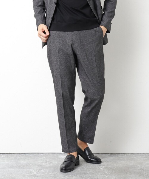 NOLLEY’S（ノーリーズ）の「《セットアップ対応》SMART TECH 吸水速乾メランジOX ストレッチイージーPT 25SS（その他パンツ・メンズ・ベージュ/グレー/ネイビー・M/L/S）」の2枚目の写真