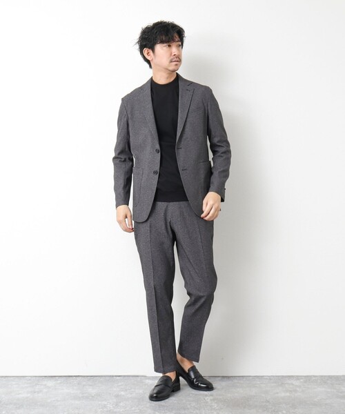 NOLLEY’S（ノーリーズ）の「《セットアップ対応》SMART TECH 吸水速乾メランジOX ストレッチイージーPT 25SS（その他パンツ・メンズ・ベージュ/グレー/ネイビー・M/L/S）」の16枚目の写真