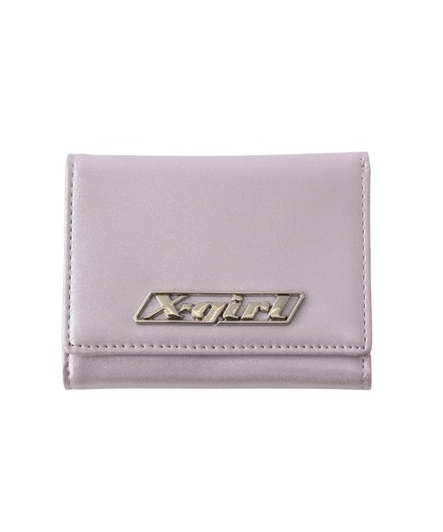 X-girl(エックスガール)の「LOGO PLATE MINI WALLET(財布・レディース・ブラック/オレンジ/ライトパープル・ONE SIZE)」の3枚目の写真